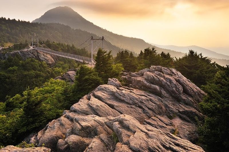 Grandfather Mountain And The Mile High Swinging Bridge