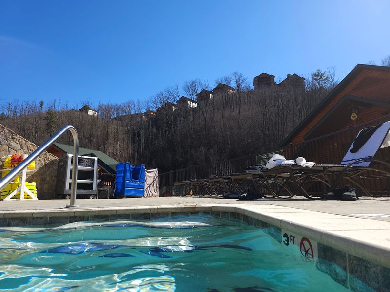 Swim Right Up To The Edge Of A Mountain View