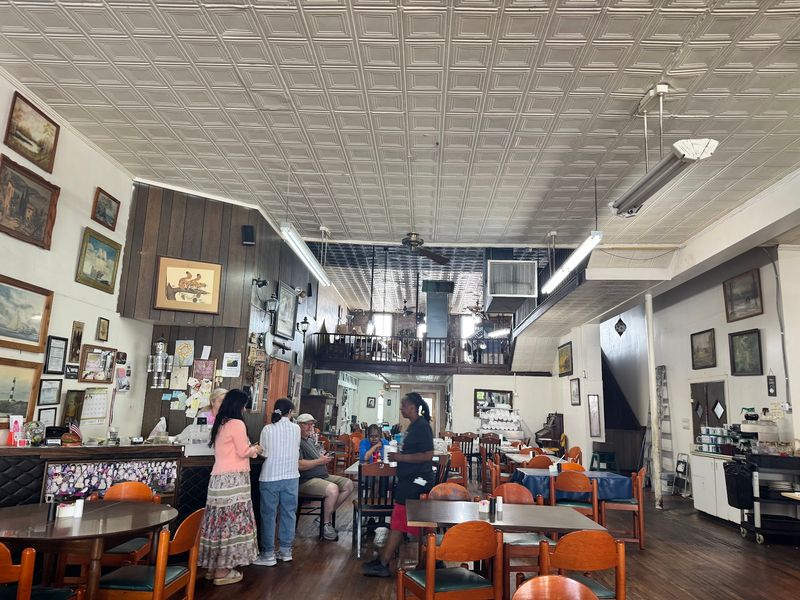 High Ceilings, Old Walls, And A Table For Marilyn