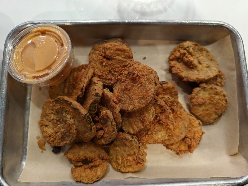 Fried Pickles, Sweet Potato Fries, And A Sauce Lineup Worth Studying