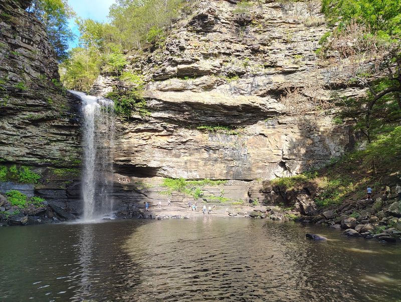 A 95-Foot Waterfall Waits At The Bottom Of Those Stone Steps