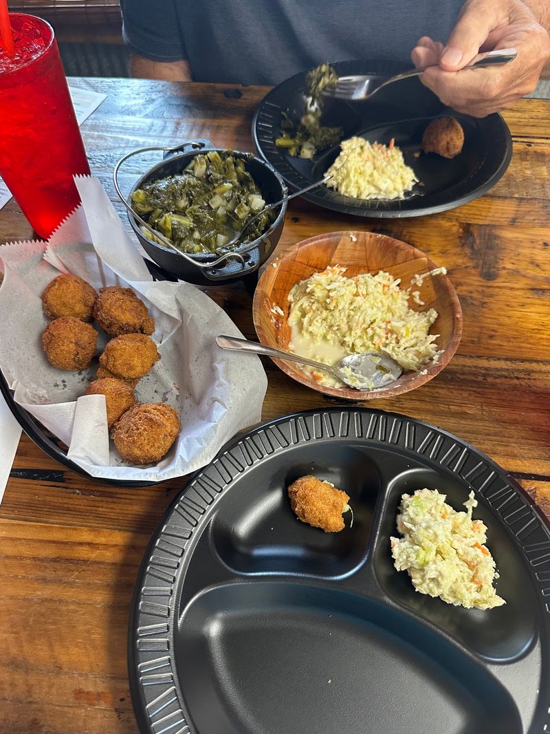 Hush Puppies, Greens, And Slaw For The Whole Table