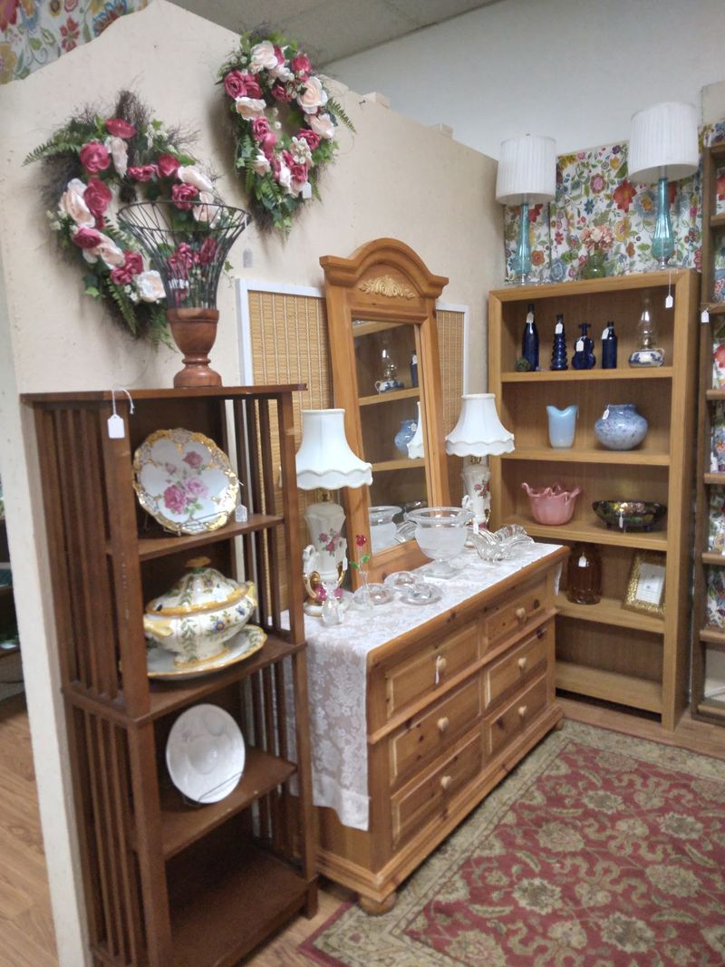 Shelves Packed With Vintage Treasures