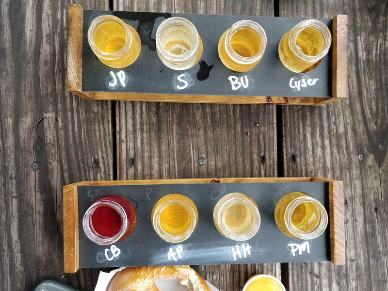 Cider Flights In The Twisted Roots Tasting Room