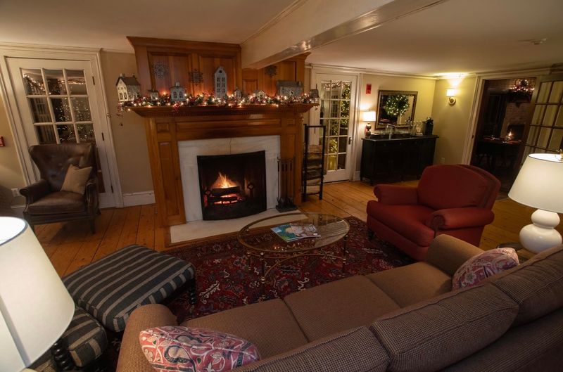 Red Walls And Crackling Fires Set The Mood