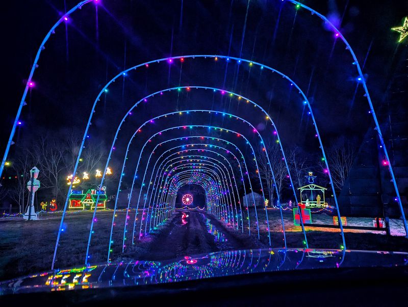 Good Luck Not Squealing At The Dancing Light Tunnel
