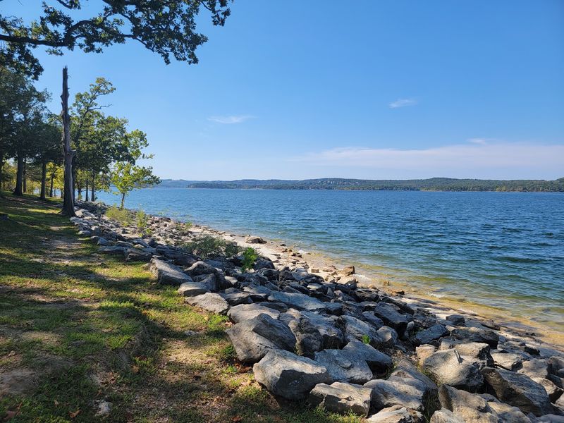 The Lake Keeps You Company The Whole Way