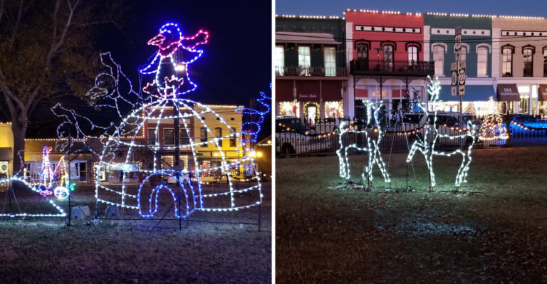 Sip Cocoa And Browse Canton Square Antiques While Hundreds Of Thousands Of Lights Glow On This Mississippi Square