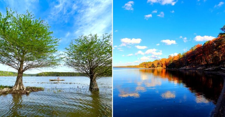 This North Carolina Lake Covers Lost Towns Where Ghostly Streets Still Reappear Today