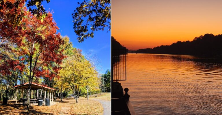 This Easygoing Alabama Riverwalk Is A Lovely Spot For An Autumn Walk