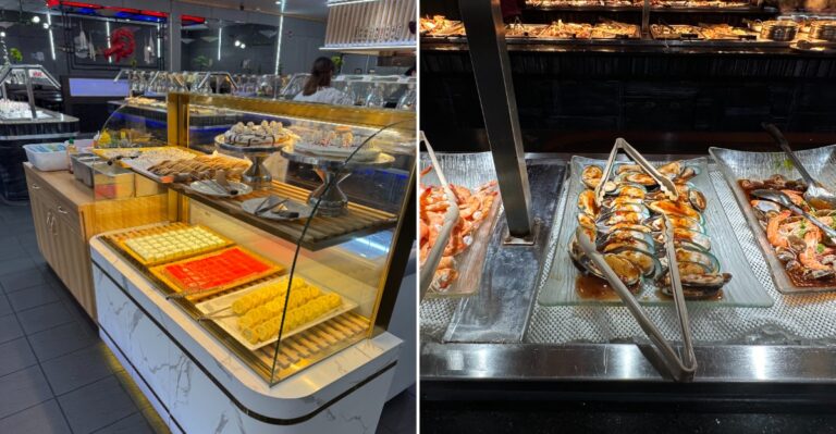 This Indiana Seafood Buffet Loads Crab And Sushi On The Table As Locals Enjoy Endless Plates