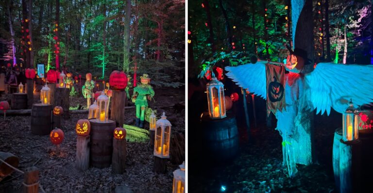 This Rhode Island Trail Glows With Thousands Of Pumpkins Every Halloween