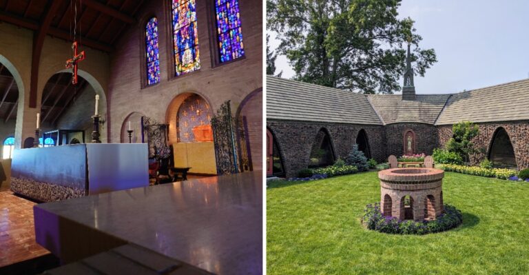 This Massachusetts Abbey Lets Visitors Hear Monks Chant Prayers In A Centuries-Old Tradition