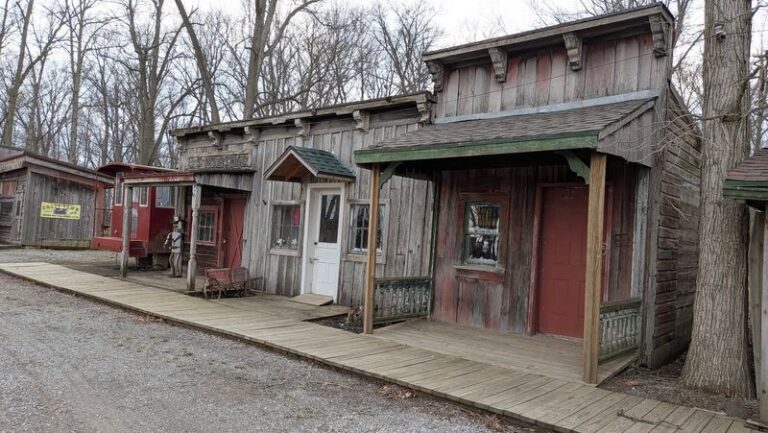 The Ohio Ghost Town Where Vintage Log Buildings Line The Streets, And You Walk Right Through