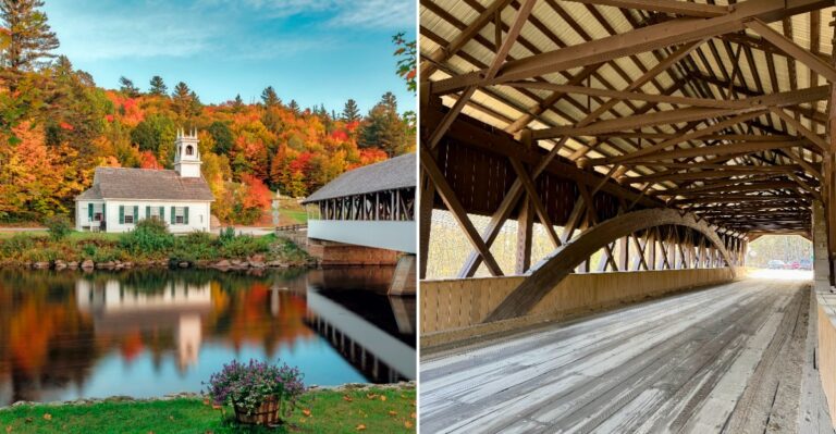 These 8 New Hampshire Covered Bridges Offer Some Of The Most Beautiful Fall Views