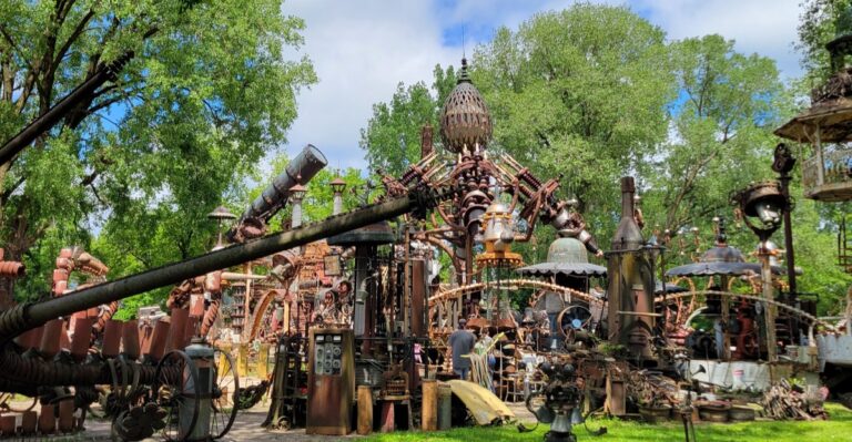 The Giant Scrap Metal Sculpture In A Wisconsin Field Was Built To Launch Its Creator Into The Heavens