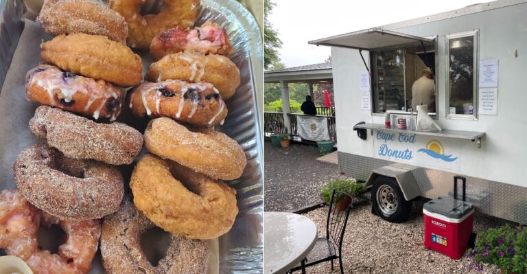 Pull Off Route 6A For This Tiny Massachusetts Trailer’s Fresh Blueberry Donuts On Your Way Down The Cape