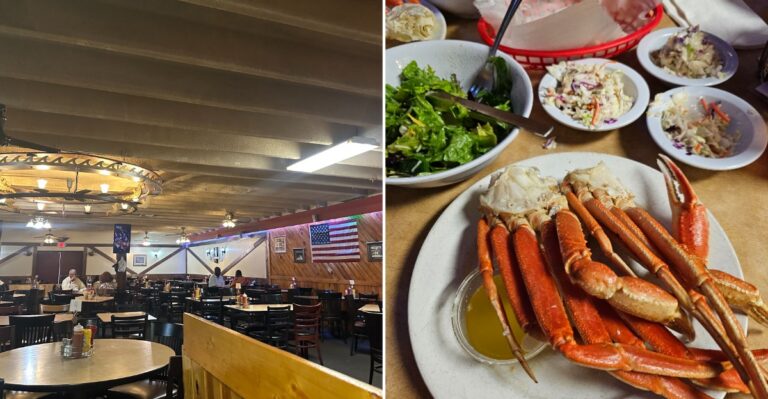 Florida Seafood Lovers Keep Returning To This Old-School Spot For Endless Snow Crab Legs