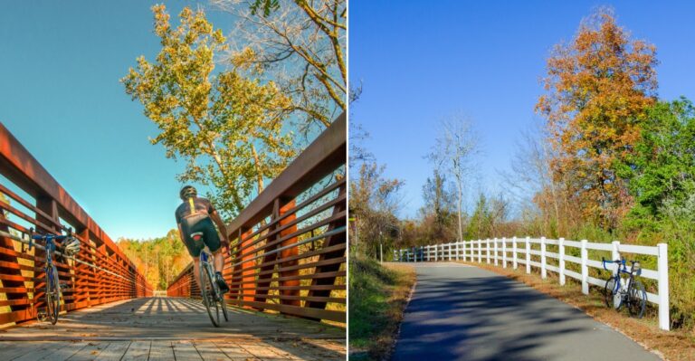 This North Carolina Trail Draws Runners And Cyclists, And Fall Colors Make The Scenery Shine