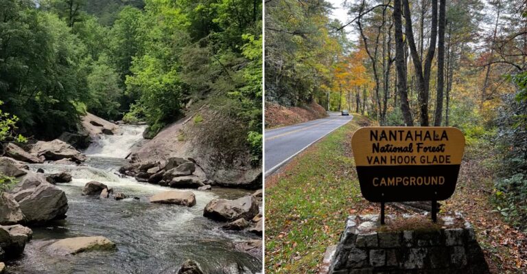 Take This North Carolina Gorge Drive For Waterfalls, Rock Walls, And Small-Town Charm