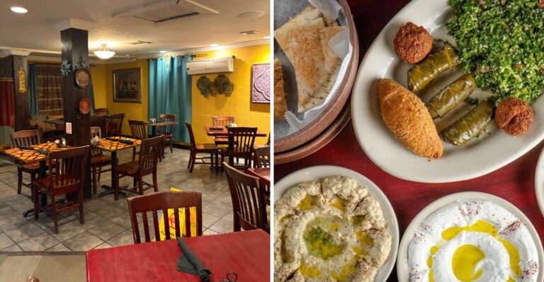 This Jackson Mississippi Lebanese Spot Has Been Serving Fried Kibbeh, Grape Leaves, And Thick Hummus For 20 Years