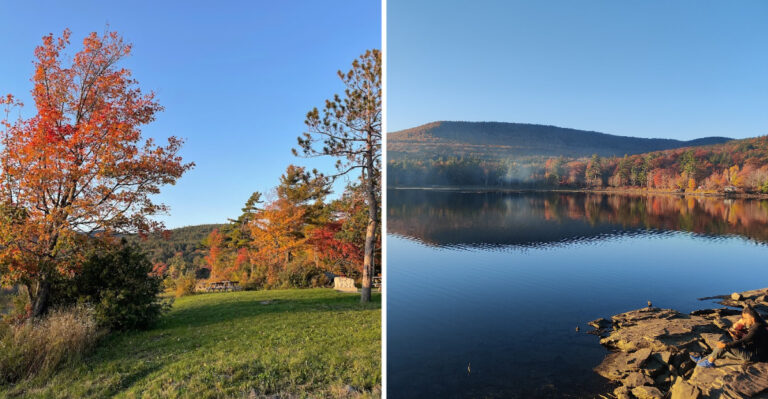 This Massive Upstate New York Campground Has Hiking Trails, Lake Views And Boat Rentals For A Whole Fall Weekend