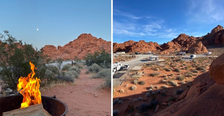 This Nevada Desert Campground Turns Fall Evenings Into A Spectacular Show Of Orange And Pink Sunsets