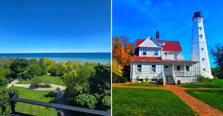 The Wisconsin Lighthouse Tower You Can Actually Climb For Sweeping Lake Views