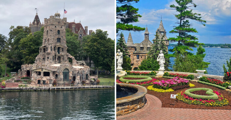 The New York Castle Surrounded By 20,000 Flowers And Storybook Gardens On Its Own Island