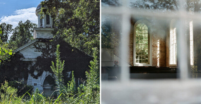 A Sunday Service In 1863 Is Why This Mississippi Ghost Town Church Has A Cannonball In Its Wall