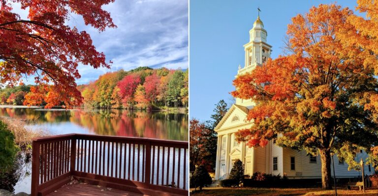 These Massachusetts Lake Towns Are Completely Taken Over By Fall Tourists
