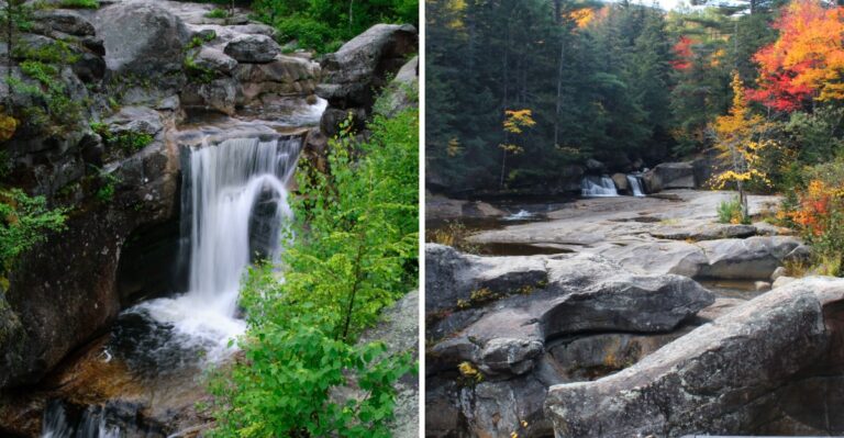 This Maine Gorge Hike Ends At A Waterfall Swimming Hole Hidden In The Woods