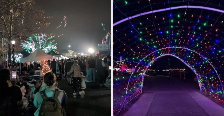 This Tennessee Riverfront Park Becomes A Glowing Christmas Wonderland Every Winter