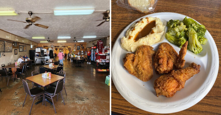 The Fried Chicken And $12 Plate Lunch At This Small-Town Mississippi Cafe Are Worth The Drive From Hattiesburg