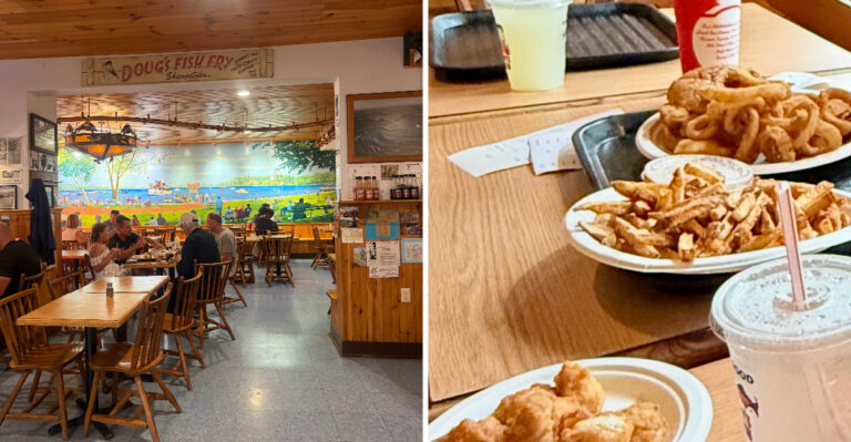 The Upstate New York Seafood Shack Where The Fish And Chips Hang Off The Plate