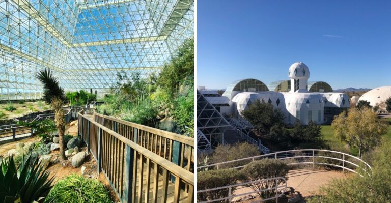Scientists Once Sealed Eight People Inside A Giant Glass World In The Arizona Desert, And Families Can Walk Through It Today