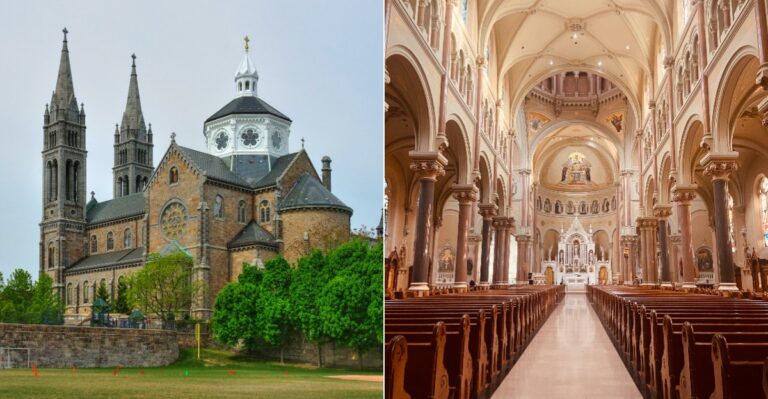This Historic Massachusetts Basilica Looks Like A Slice Of Europe With Its Stained Glass And Grand Arches