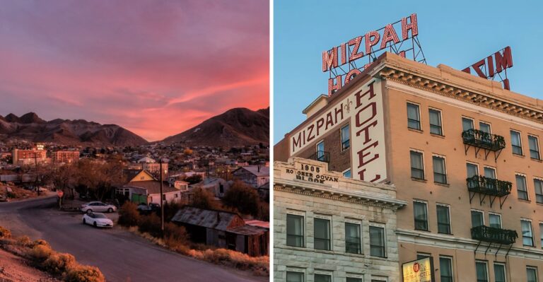 This Tiny Nevada Town Has A Clown-Filled Motel Next To An Old Cemetery And A Haunted Hotel Down The Road