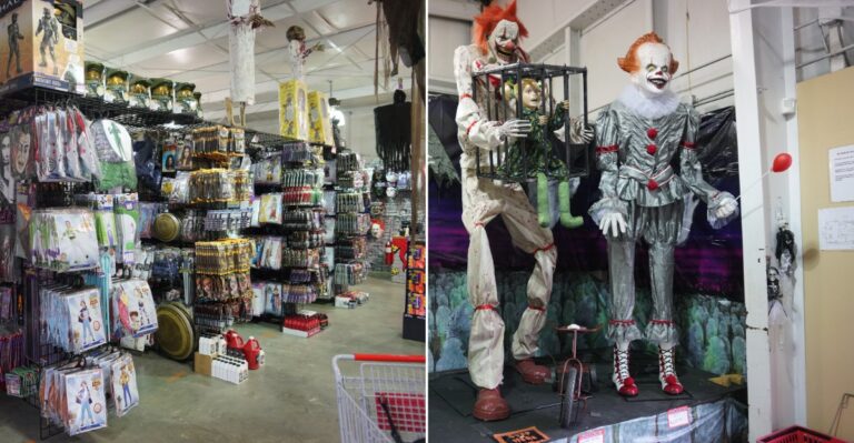 The Huge Texas Halloween Store With Aisles Of Costumes, Props And Eerie Decor