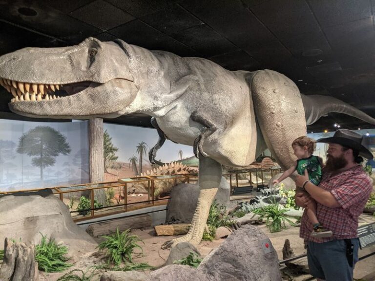 Kids Wander Past Giant Bison And Hands-On Science Exhibits At This Las Vegas Museum