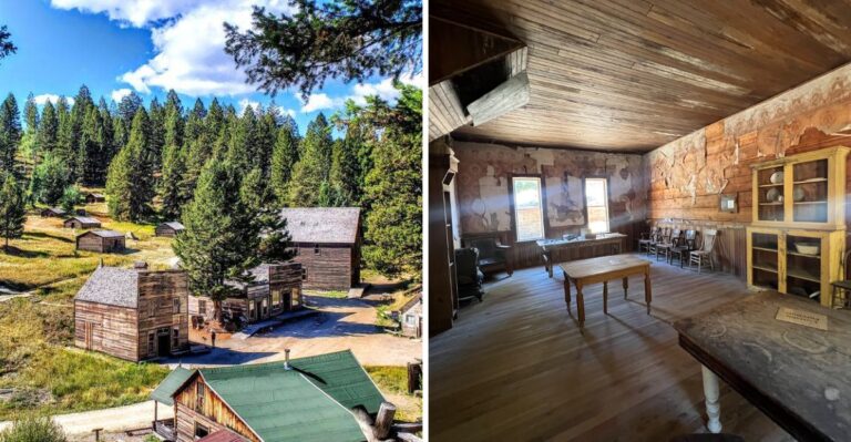 This Forgotten Montana Mountain Town Still Has Dozens Of Buildings You Can Walk Right Into
