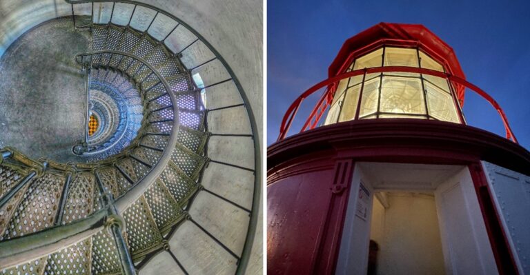 Climb 219 Spiral Steps At Twilight To The Top Of A Historic Lighthouse In Florida