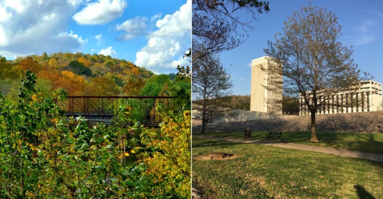 This Kentucky Riverfront Walk Takes You Through Colorful Fall Trees And A Charming Downtown