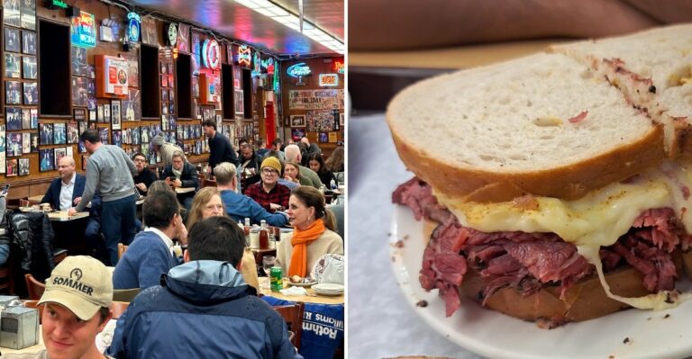 This New York Deli Loads Massive Pastrami Sandwiches Onto The Table For Hungry Locals