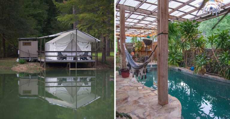 This Wooded Glamping Resort Has Been Bringing Fall Magic To Mississippi For Years